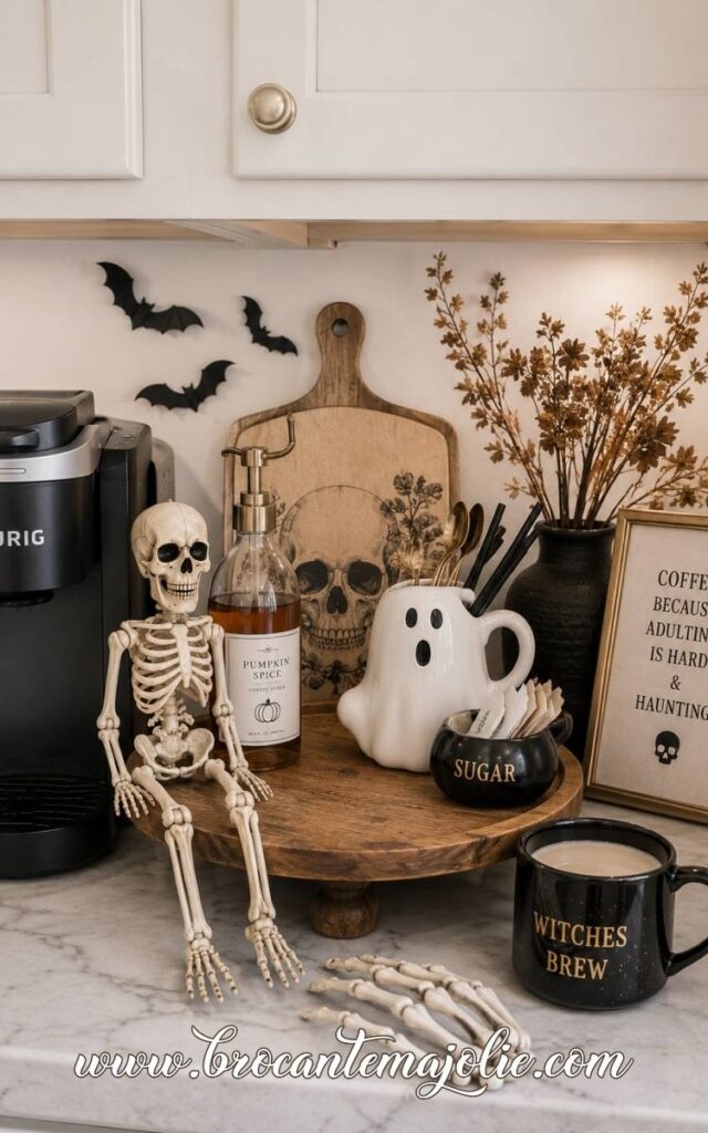 halloween coffee bar corner