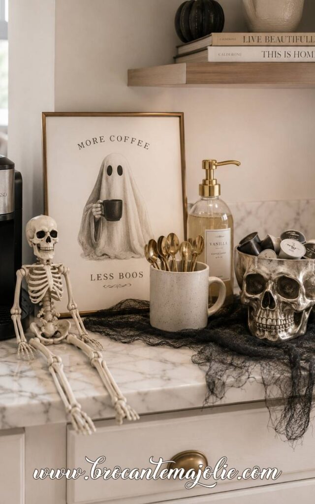 spooky coffee bar for halloween
