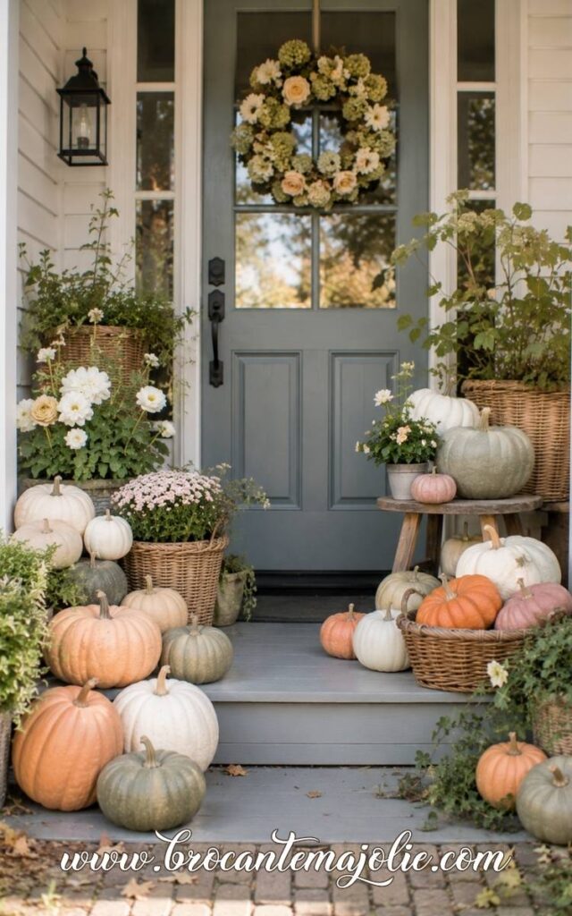 pumpkin display outside