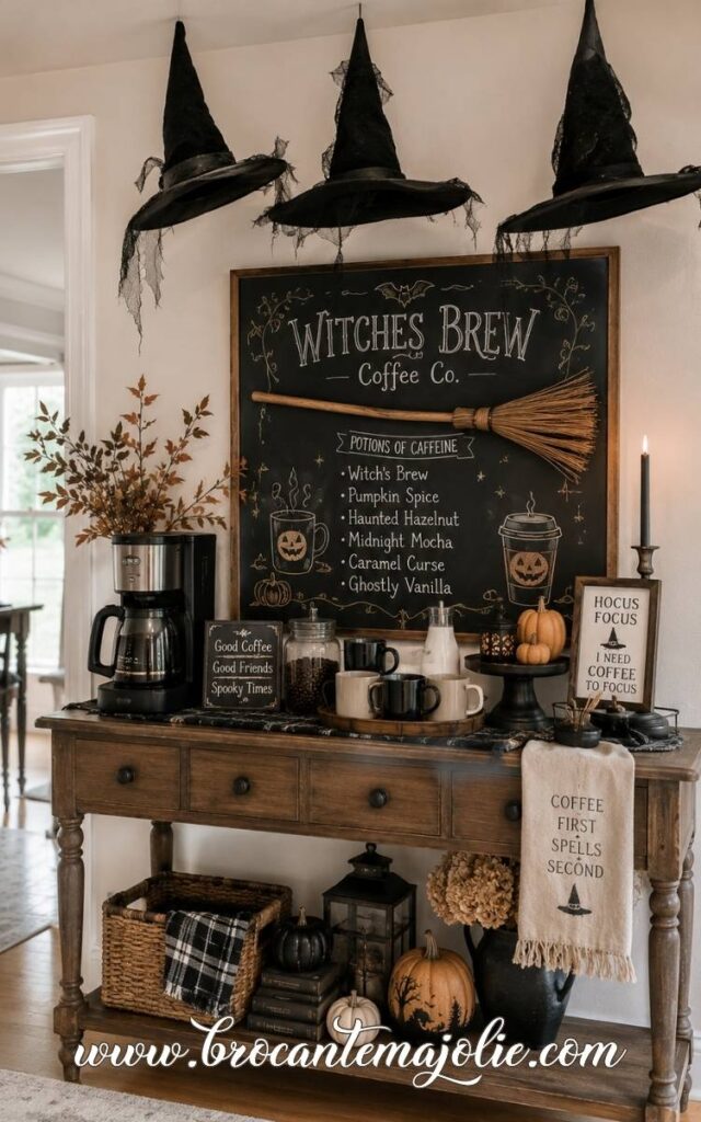goth coffee bar witches theme