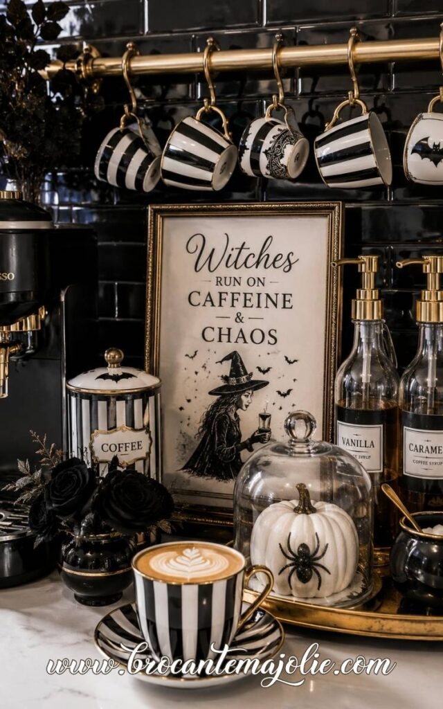 goth coffee bar for halloween