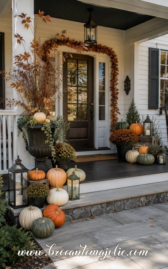 pumpkin porch decorations