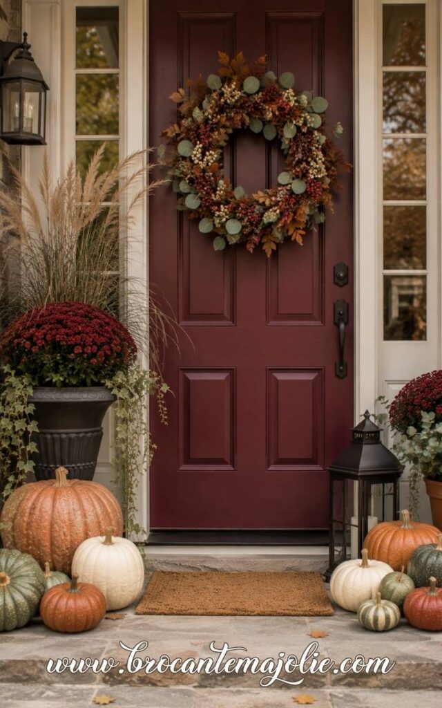 unique pumpkin porch decorations