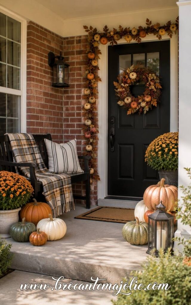 pumpkin porch decorations for fall