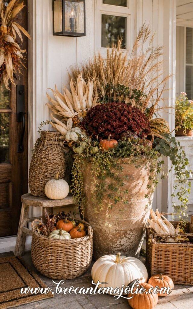 fall outdoor planter ideas