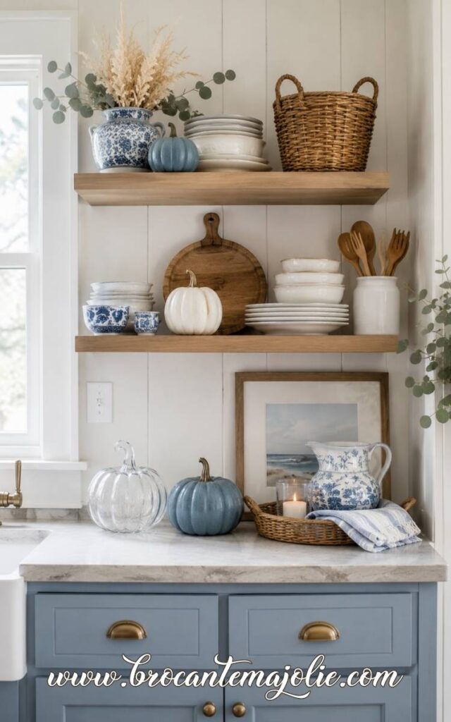 coastal pumpkin decor