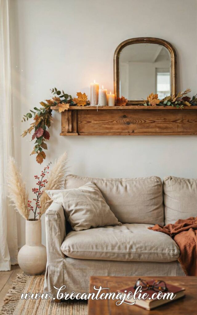 fall lviing room decor