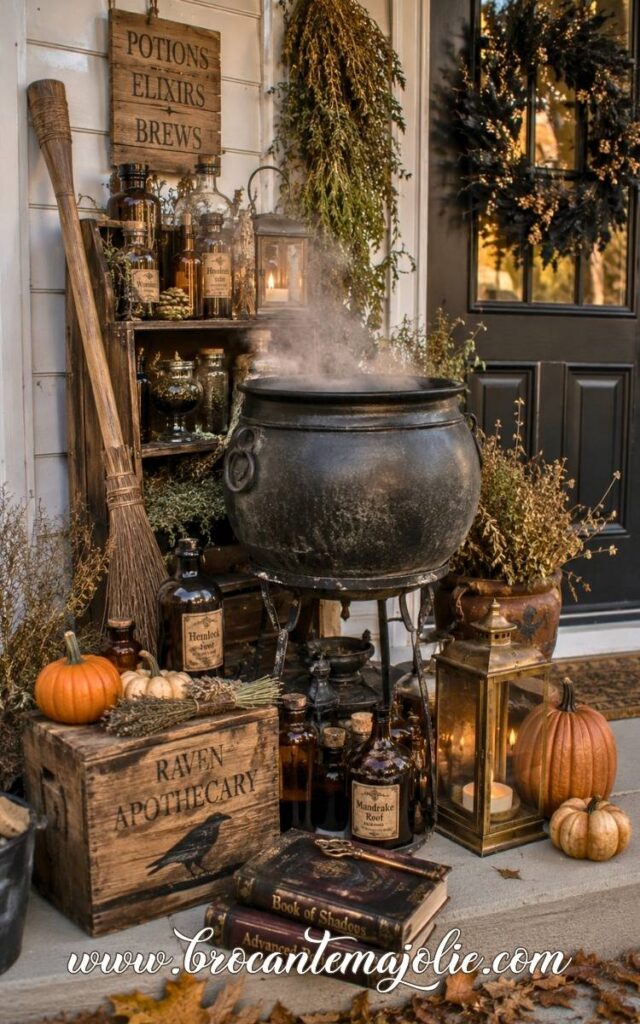 halloween yard harry potter potion corner