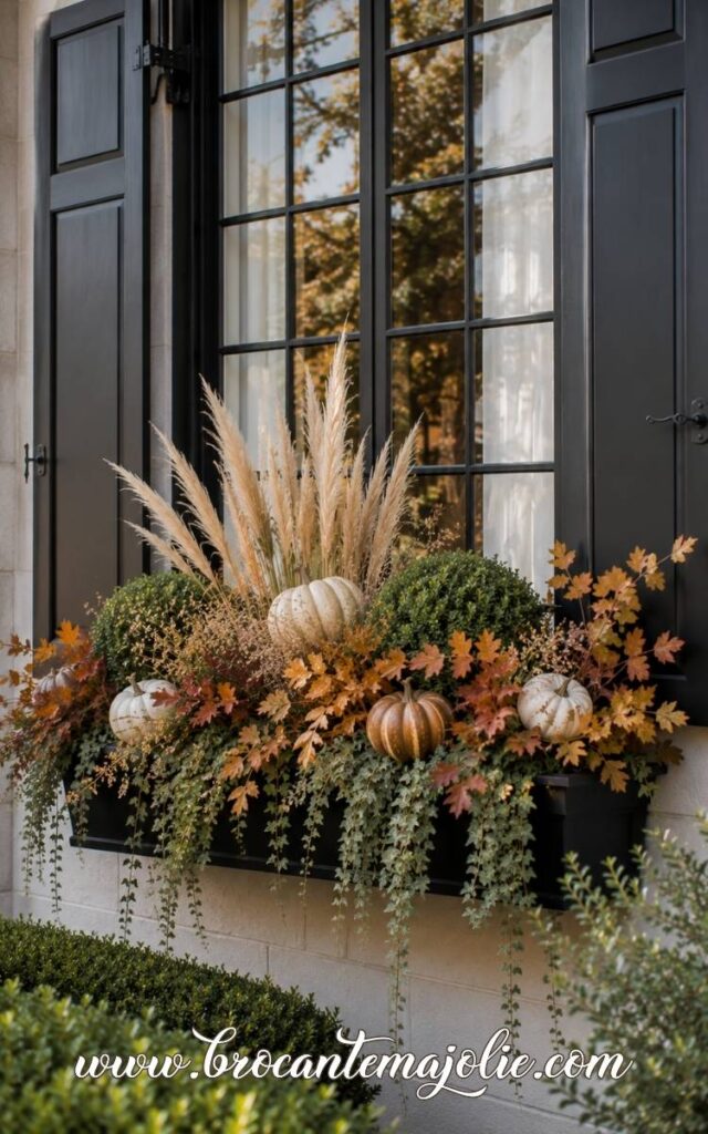 fall window box planter