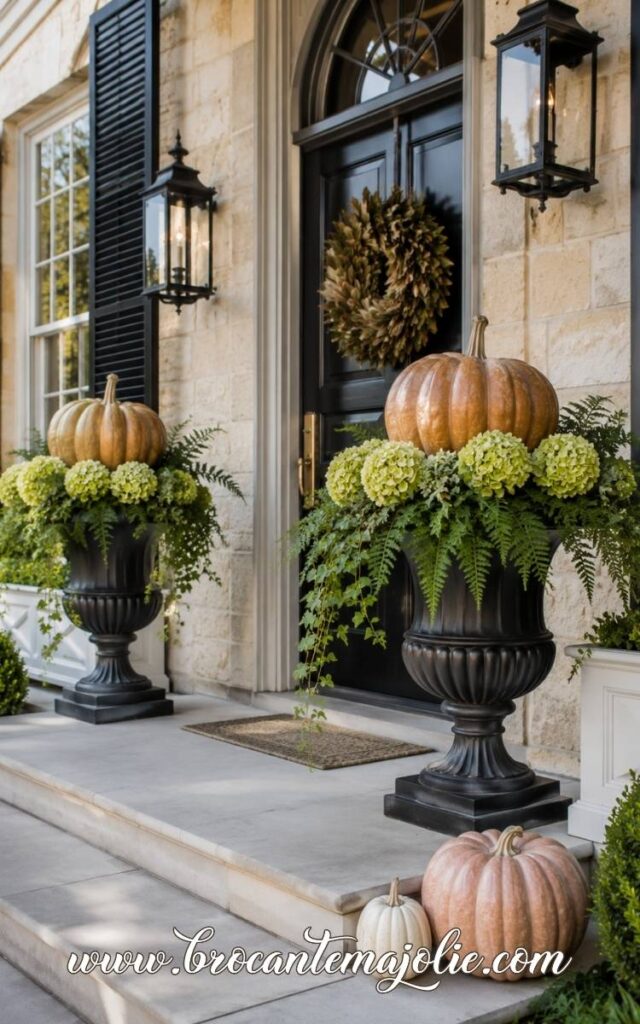 fall outdoor urn planters