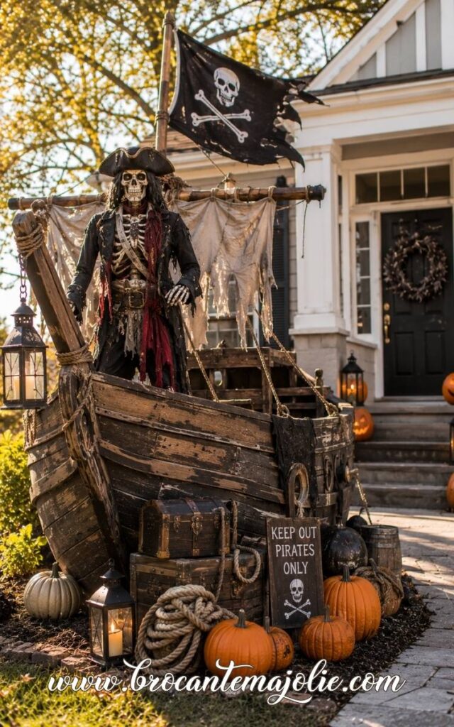halloween yard pirate decor