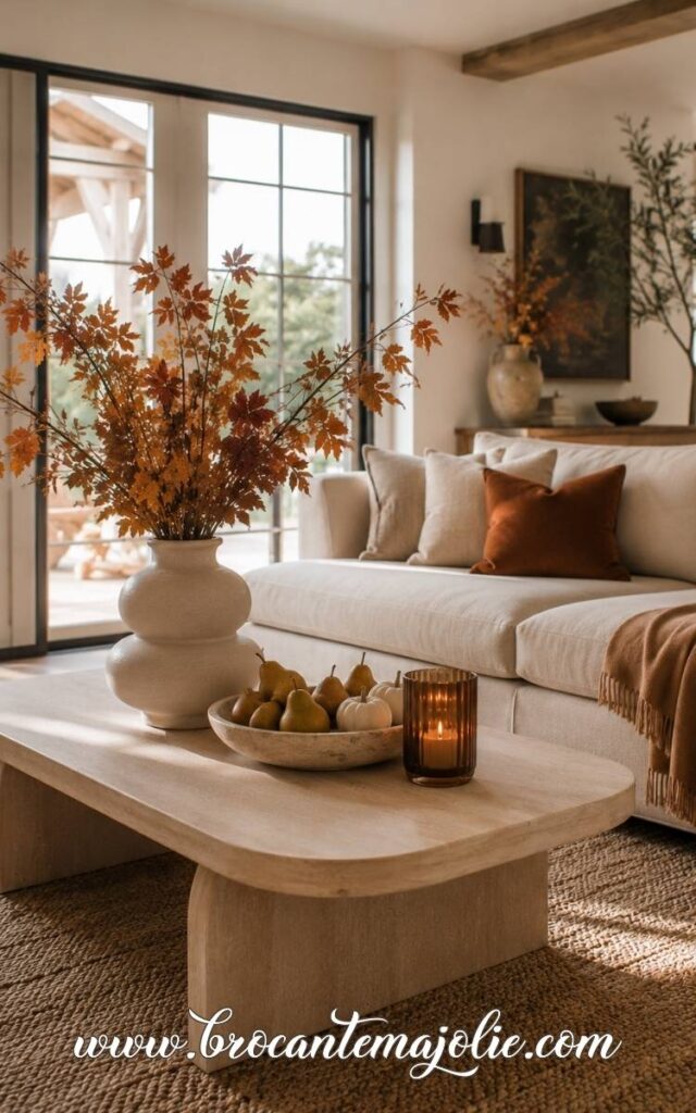 modern fall decor living room