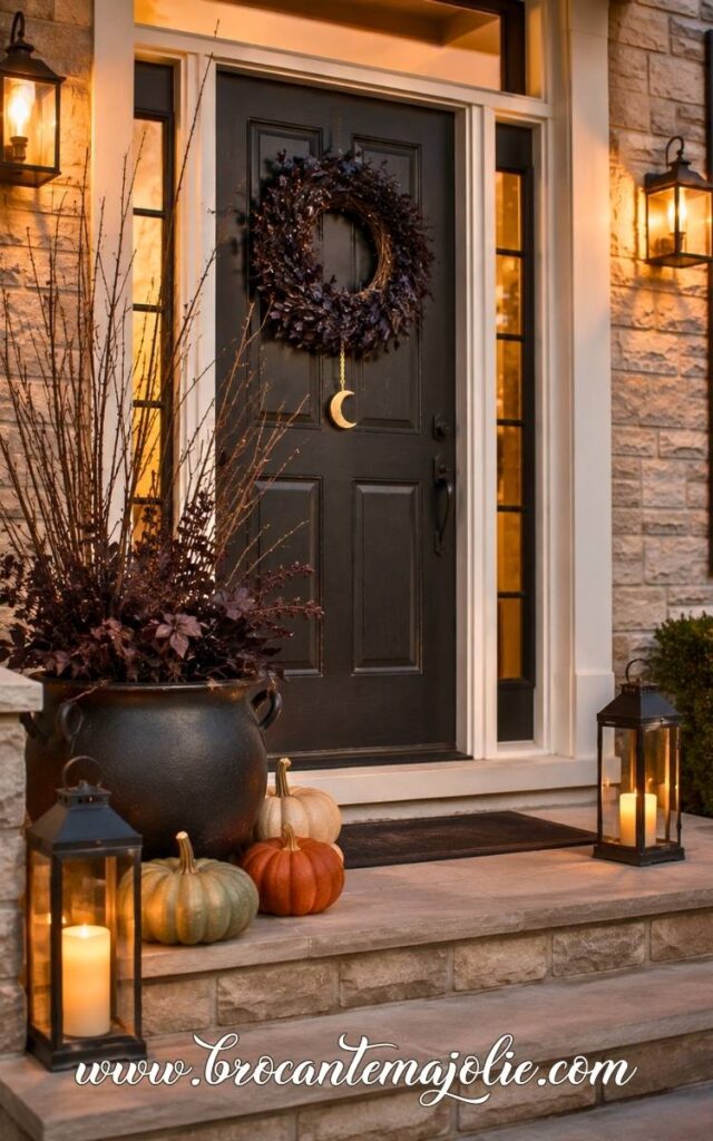 Witch Halloween front door