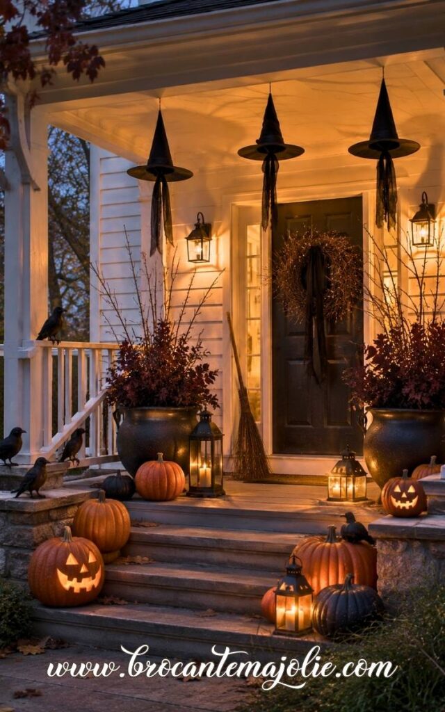 witch halloween outdoor porch