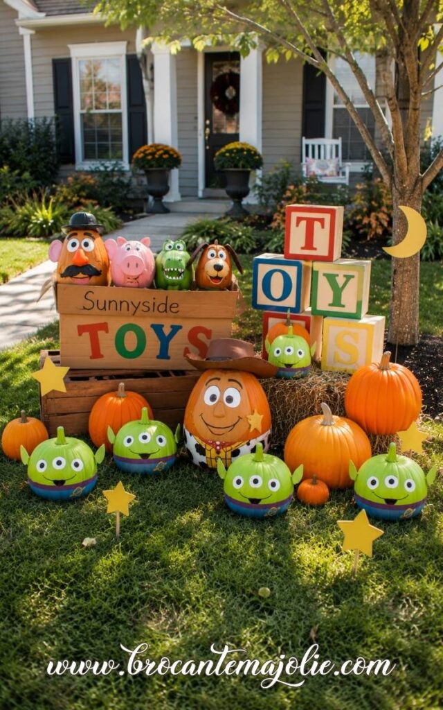 halloween yard disney toy story