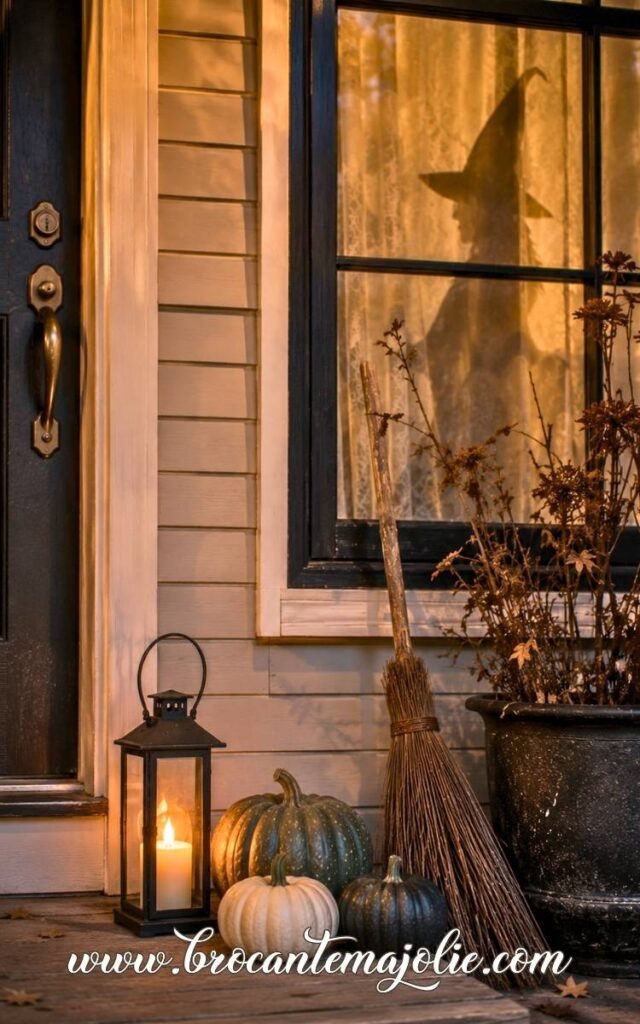 Witch Halloween front porch