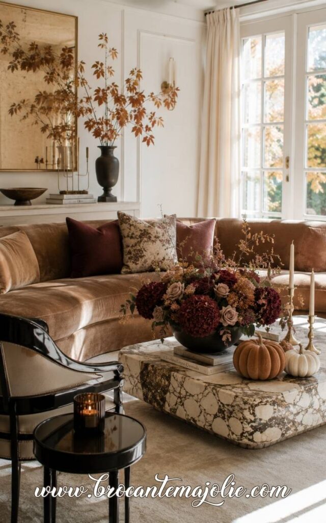 elegant fall decor living room