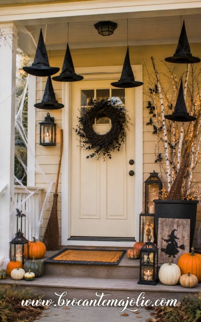 Witch Halloween Front Door Decor