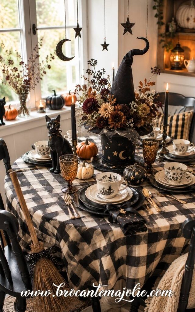 Witch Halloween Table Settings