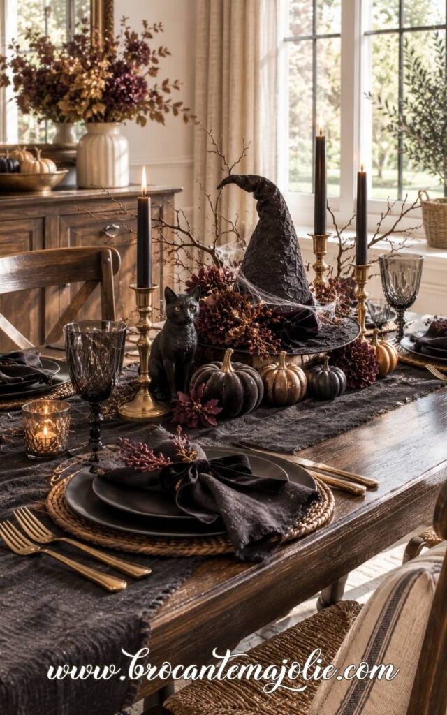 Witch Halloween Table Settings