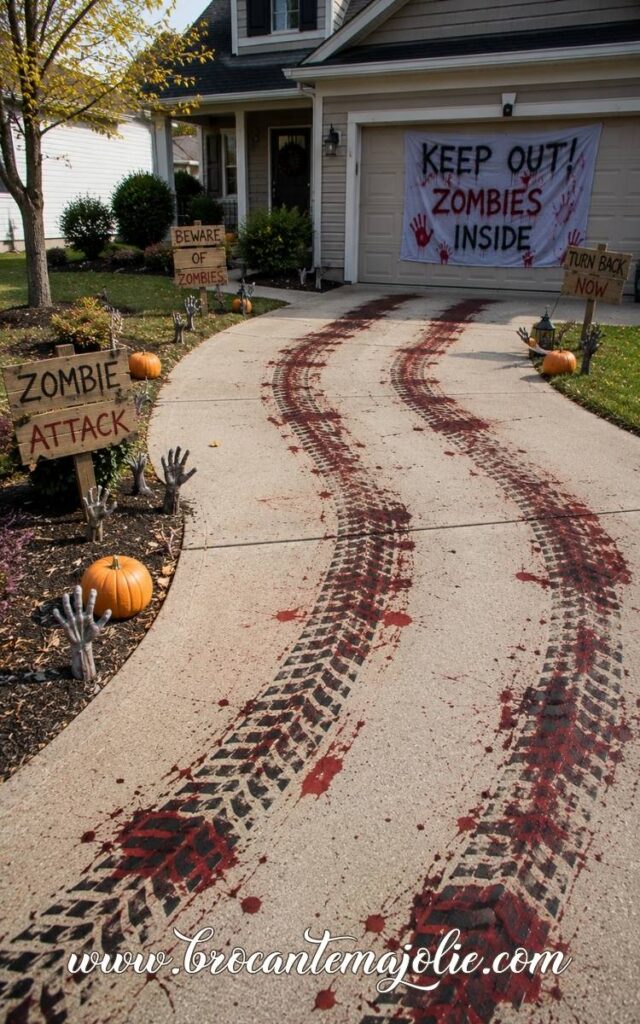 halloween driveway yard decor