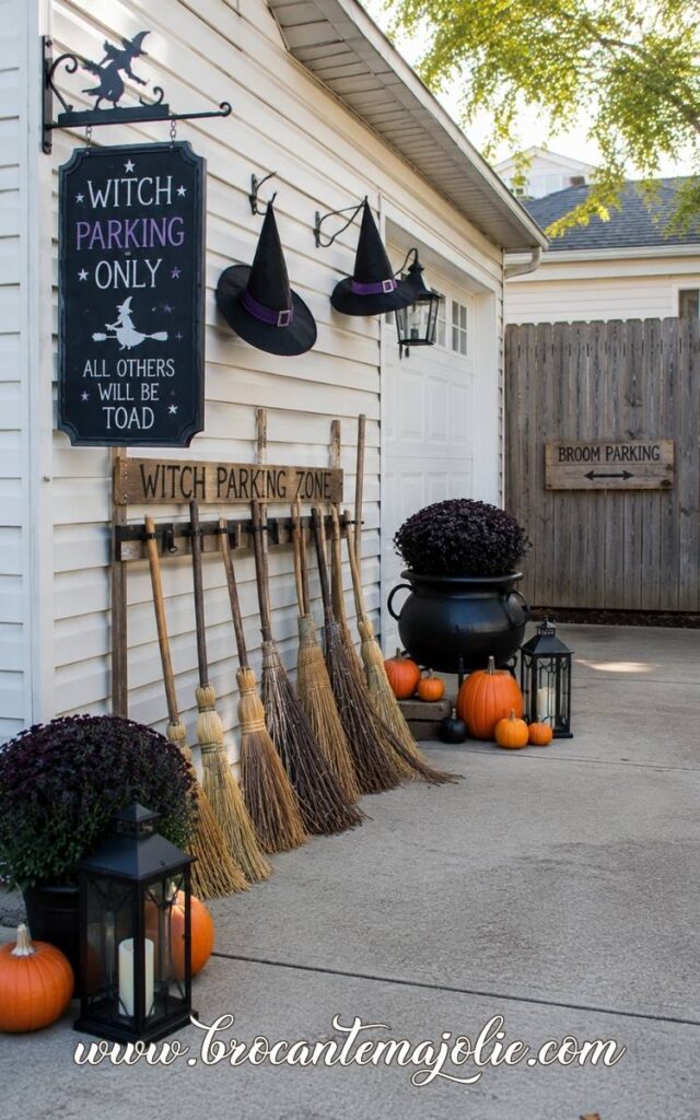witch halloween driveway yard