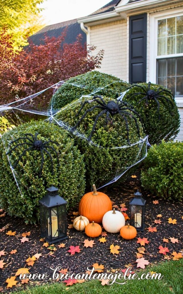 spider Halloween Garden Ideas