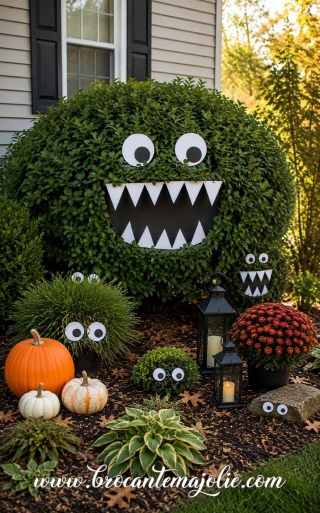 Halloween Garden Ideas monster shrub