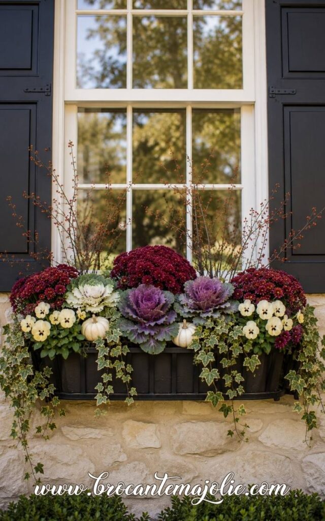 fall window boxes ideas
