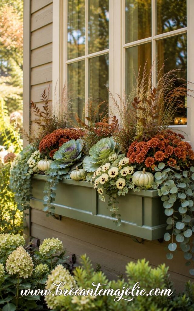 fall window boxes ideas