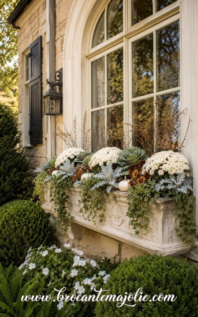 fall outdoor window boxes ideas