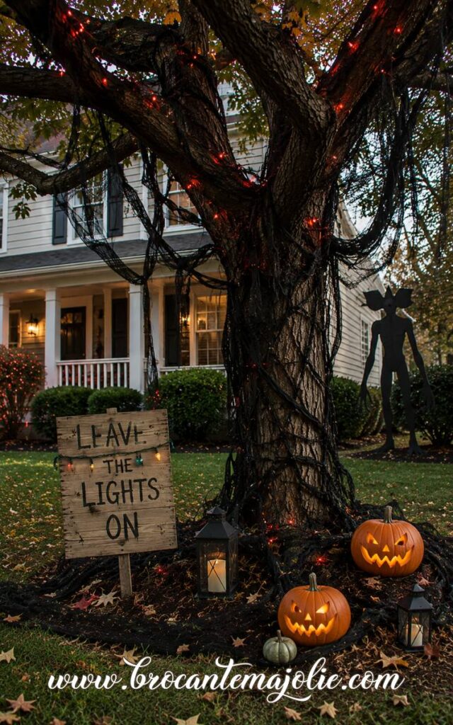 Stranger Things Halloween Yard