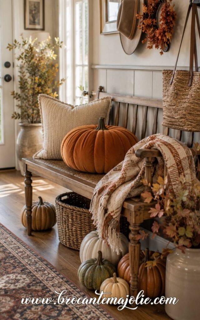 pumpkin decor ideas entrance