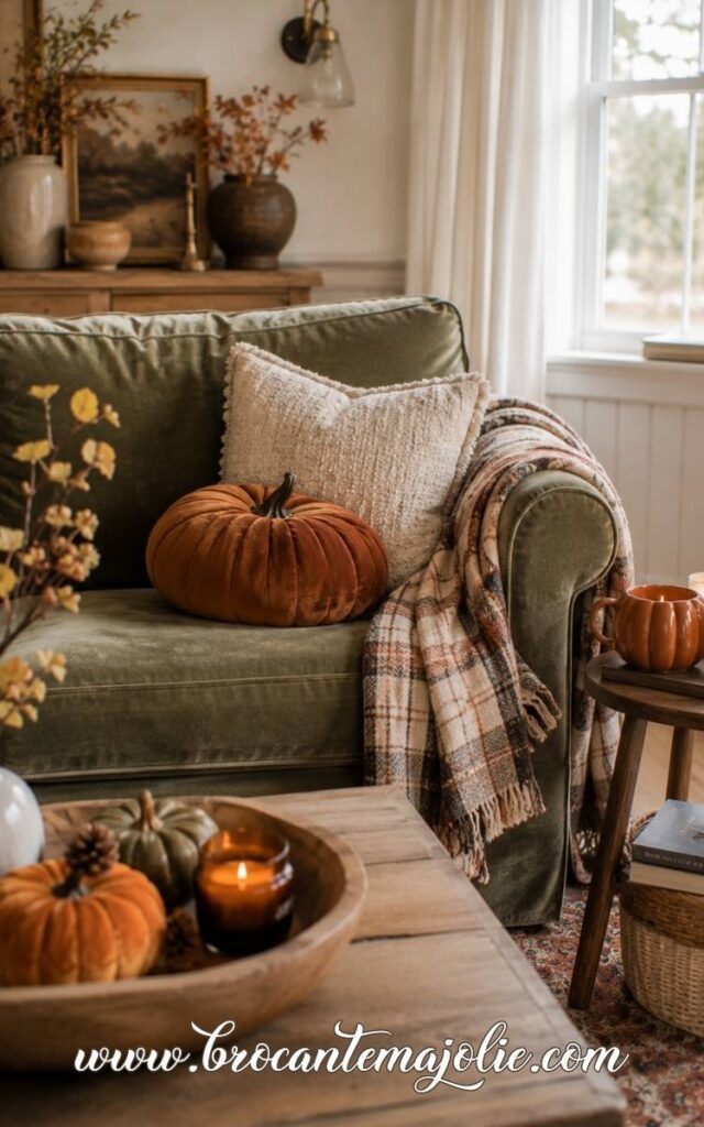 pumpkin decor ideas living room