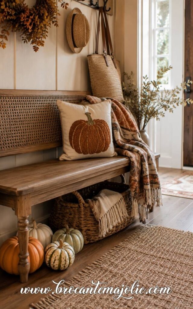 pumpkin decorating ideas entryway