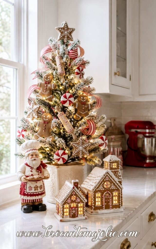 gingerbread kitchen counter decor
