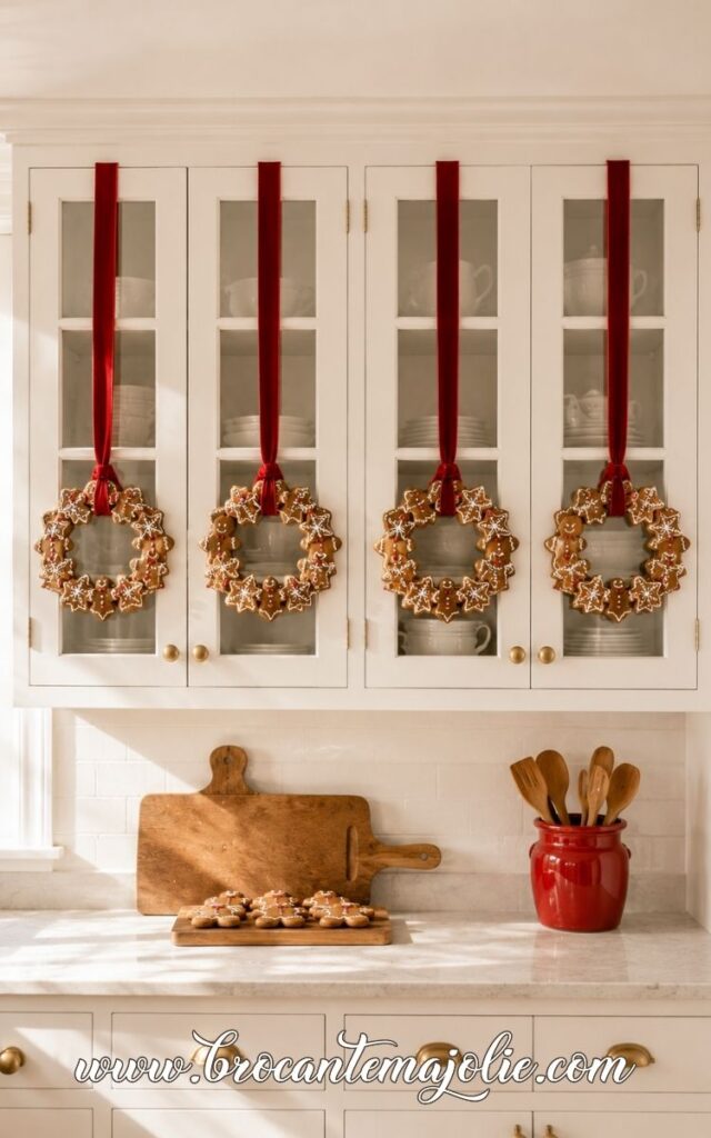 gingerbread kitchen cabinet decor