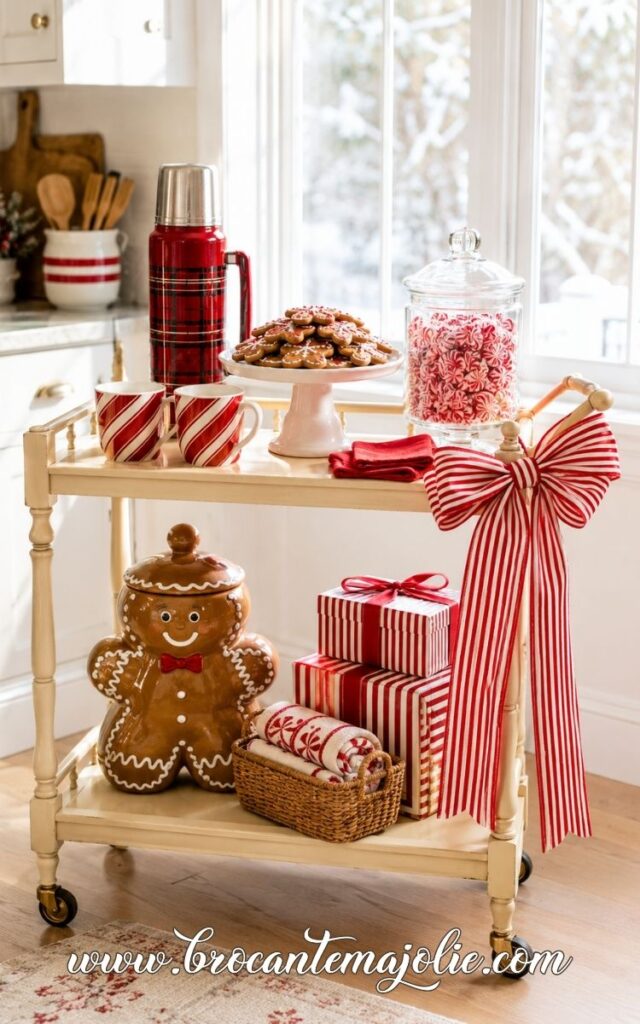 gingerbread hot cocoa station