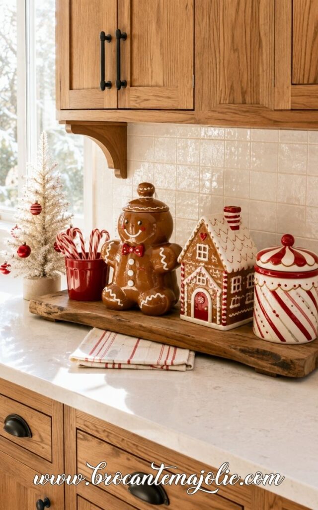 gingerbread kitchen tray decor