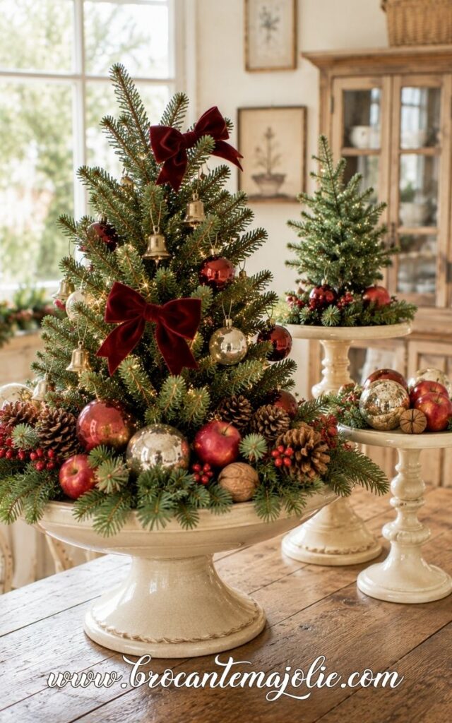 mini table christmas tree