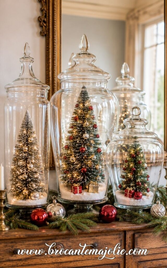 unique mini christmas tree display