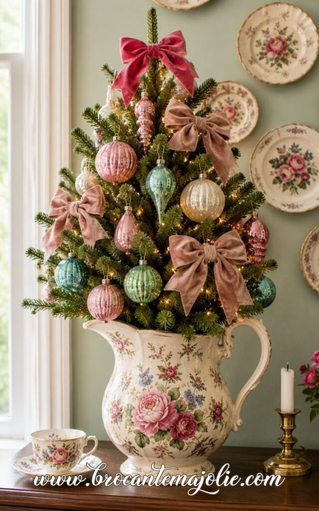 unique mini christmas tree display