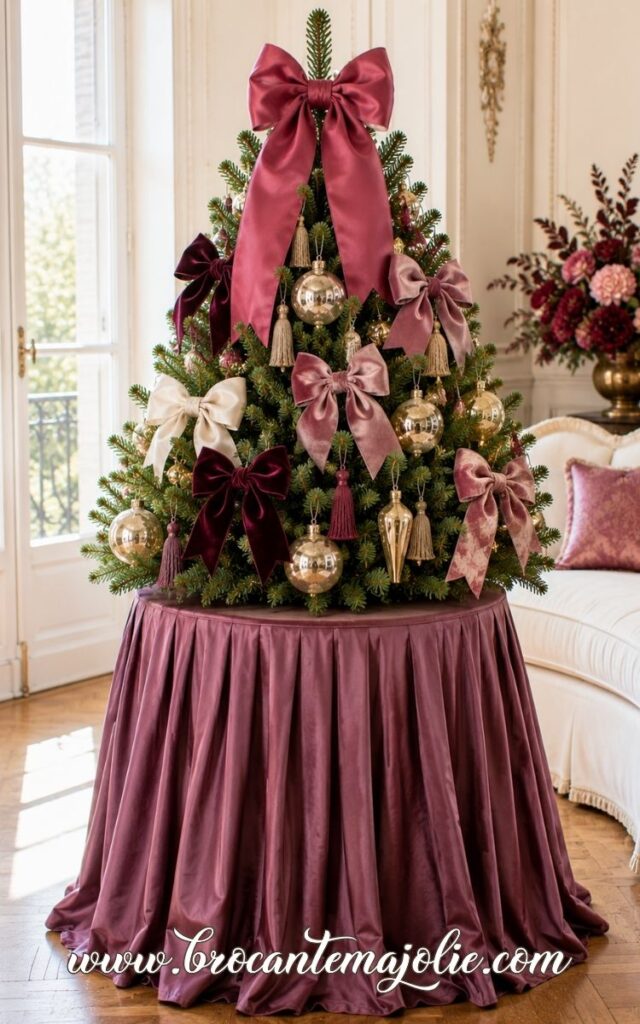pink girly mini christmas tree