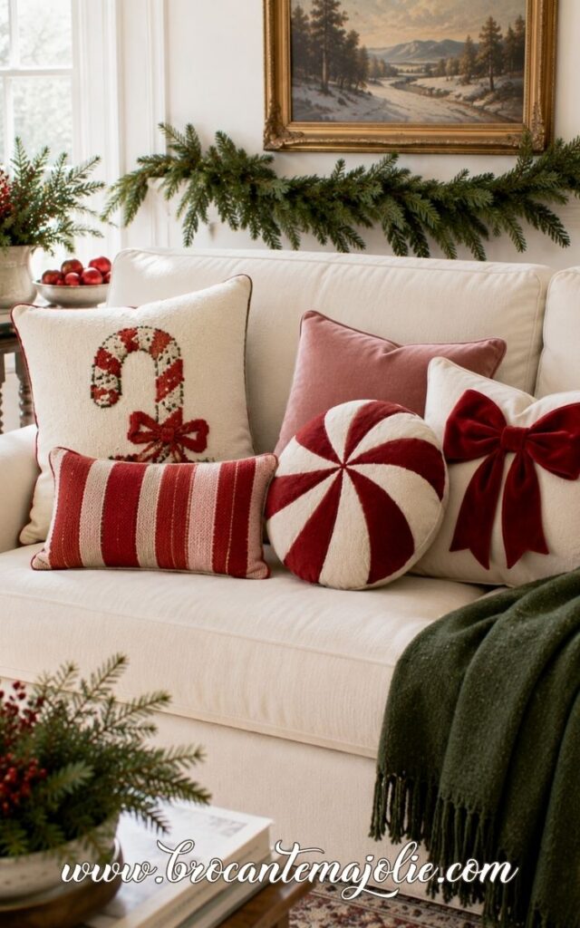 christmas couch decor