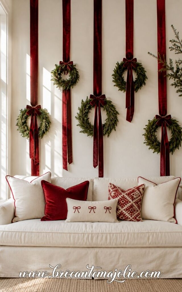 christmas couch decor