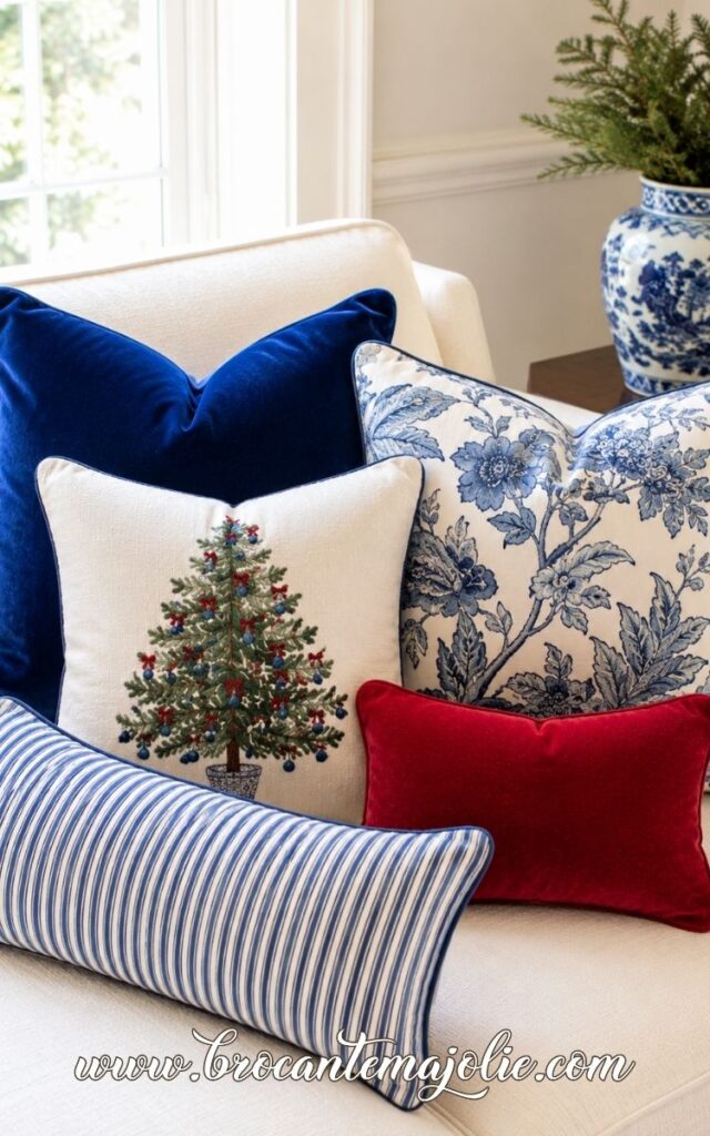 christmas couch decor