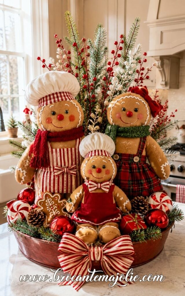 gingerbread kitchen tray decor