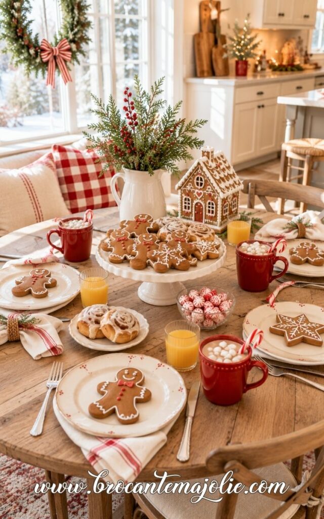 gingerbread kitchen table decor