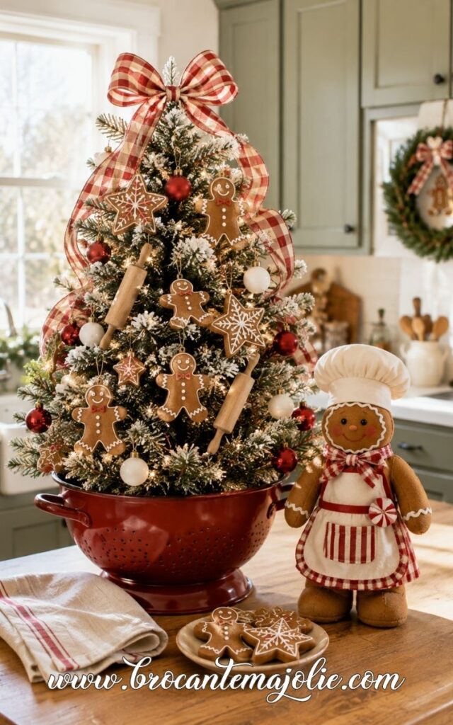 gingerbread kitchen island centerpiece