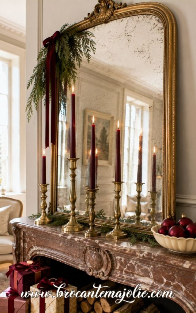 christmas mirror decorations